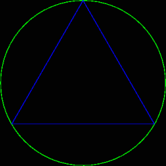 (image of circle containing triangle)